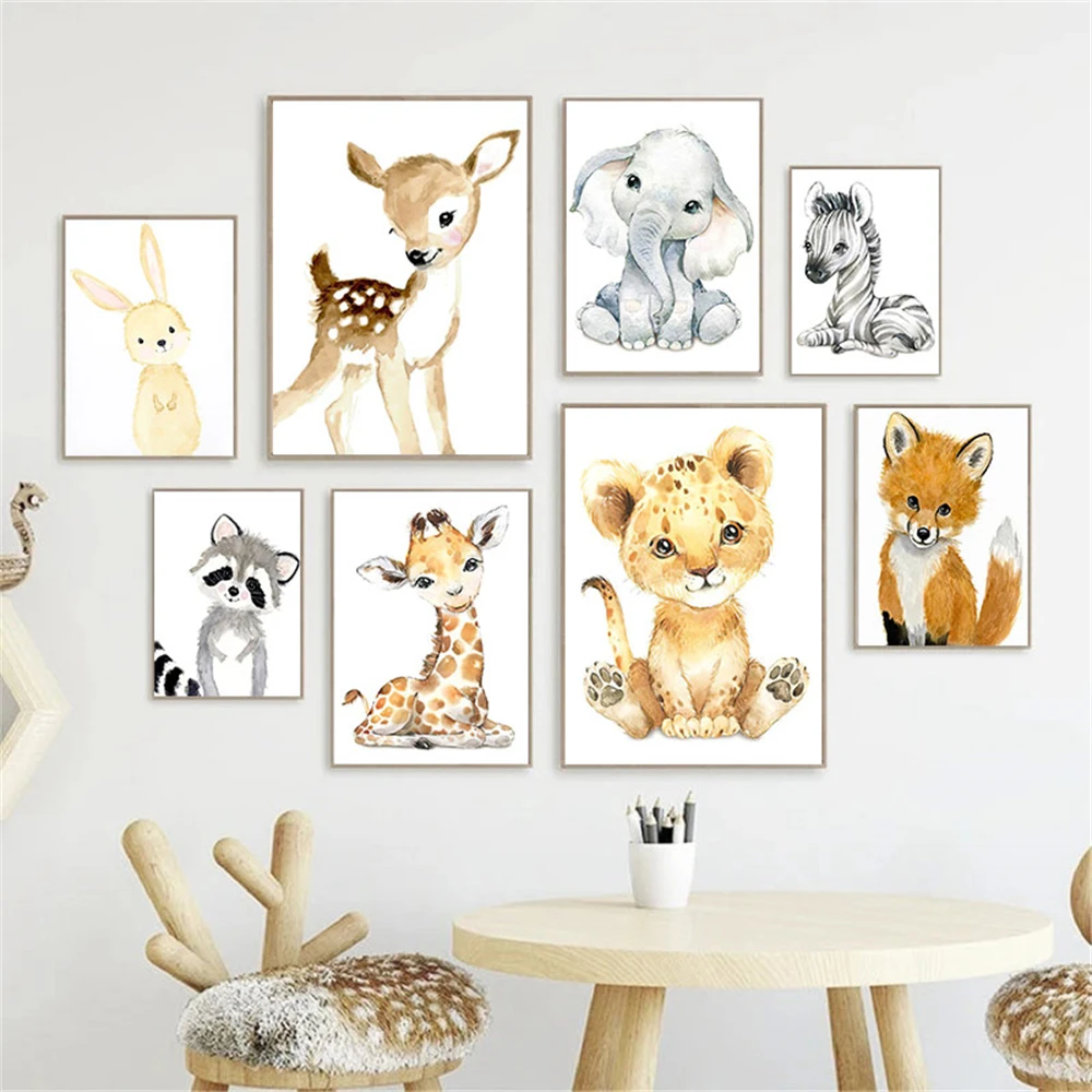 Baby Nursery Frames - Gambar Cetak Tanpa Bingkai, Dekorasi Dinding