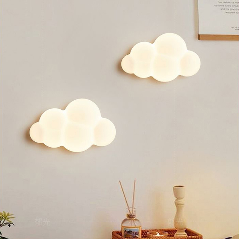 Baby Nursery Wall Lights - Lampu dinding awan putih untuk kamar