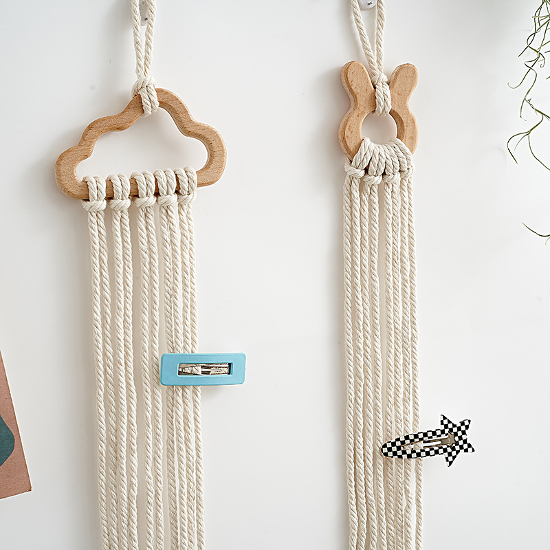 Baby Nursery Decor Girl - Tempat Jepit Rambut Kayu untuk Bayi