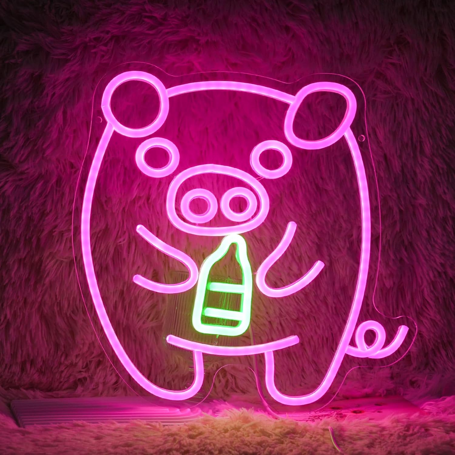 Baby Nursery Wall Lights - Lampu Neon Botol Susu Bayi LED
