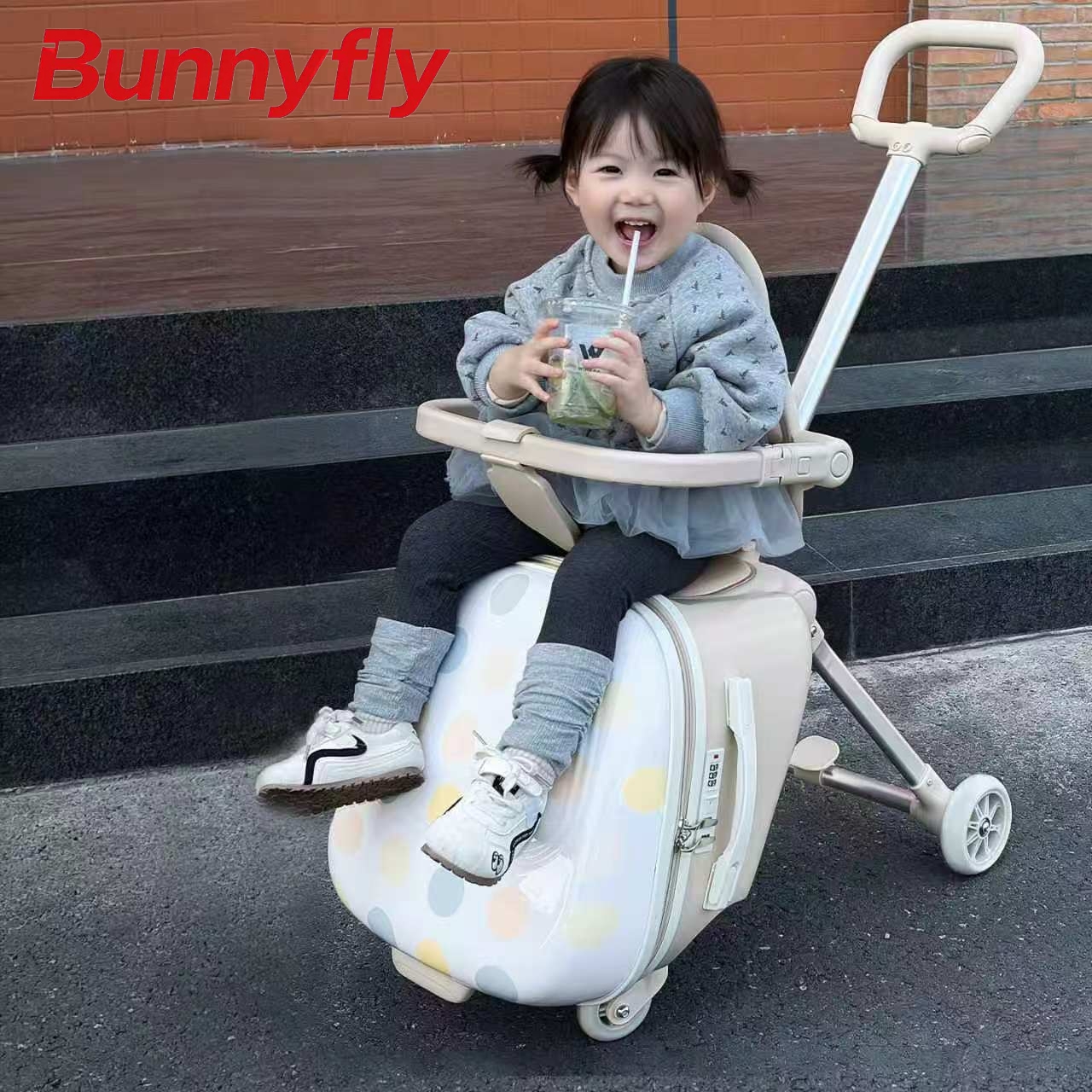 Baby Nursery Trolley - Koper Anak Bunnyfly 20-Inci dengan Kereta