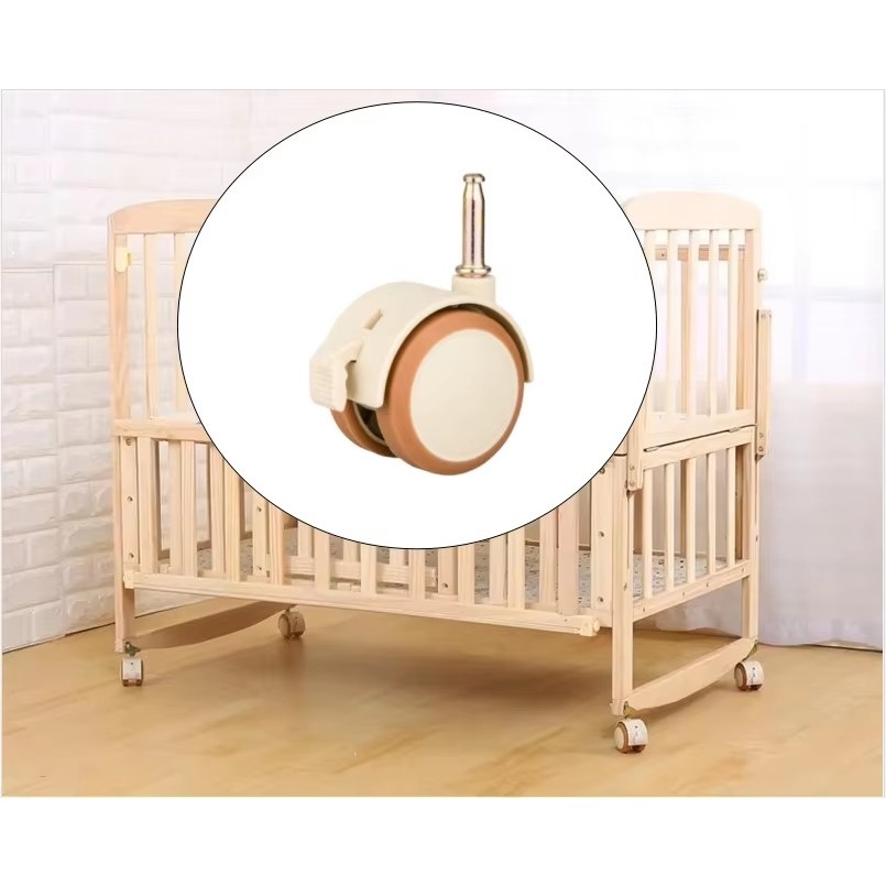 Baby Nursery Trolley - 2/4 Buah Roda Putar Furnitur 2