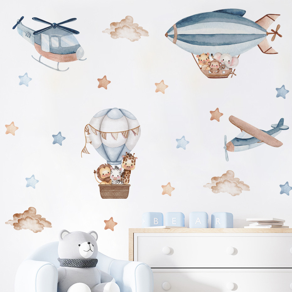 Baby Nursery Boy - Cat Air hewan panas balon udara
