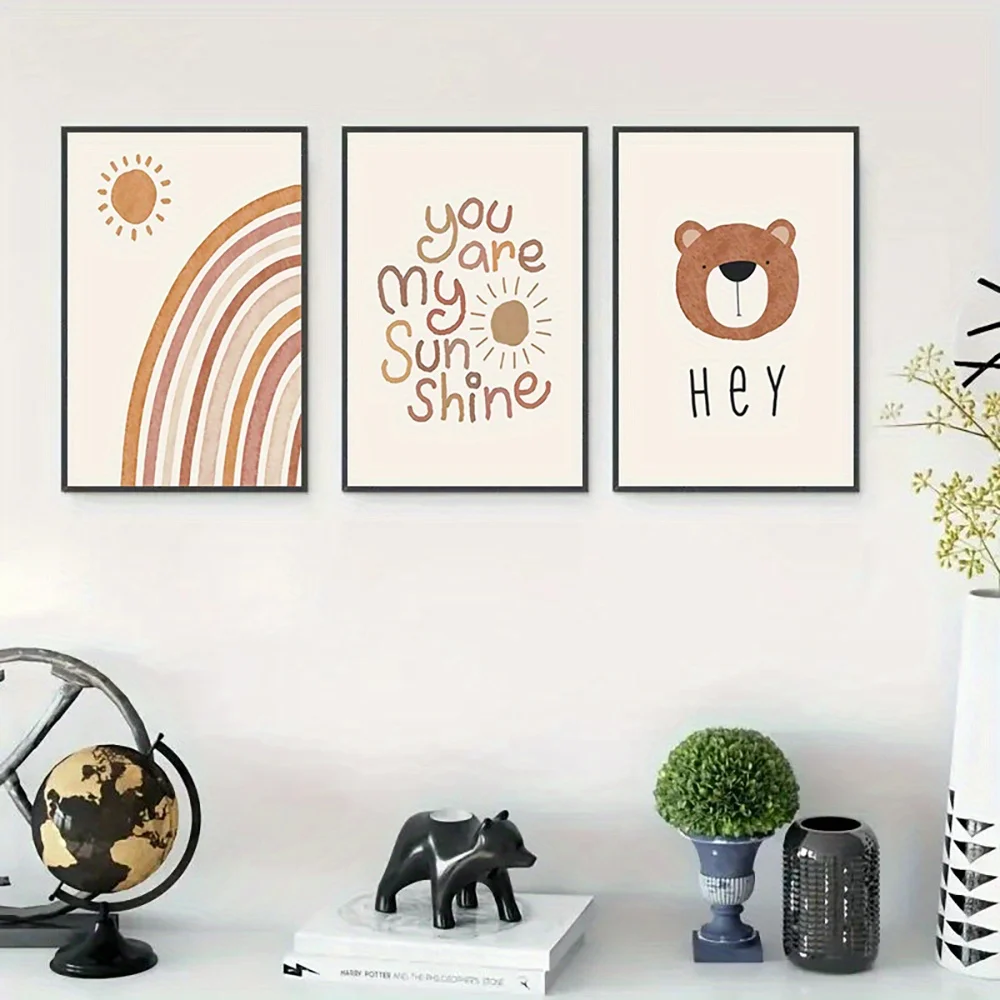 Baby Nursery Frames - (Tanpa bingkai) 3 buah Set Karya