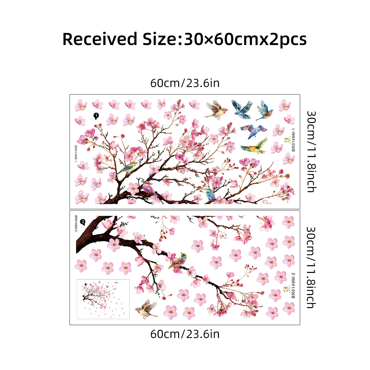 Stiker dinding bunga burung ca - Baby Girl Nursery Quotes ulasan dan harga