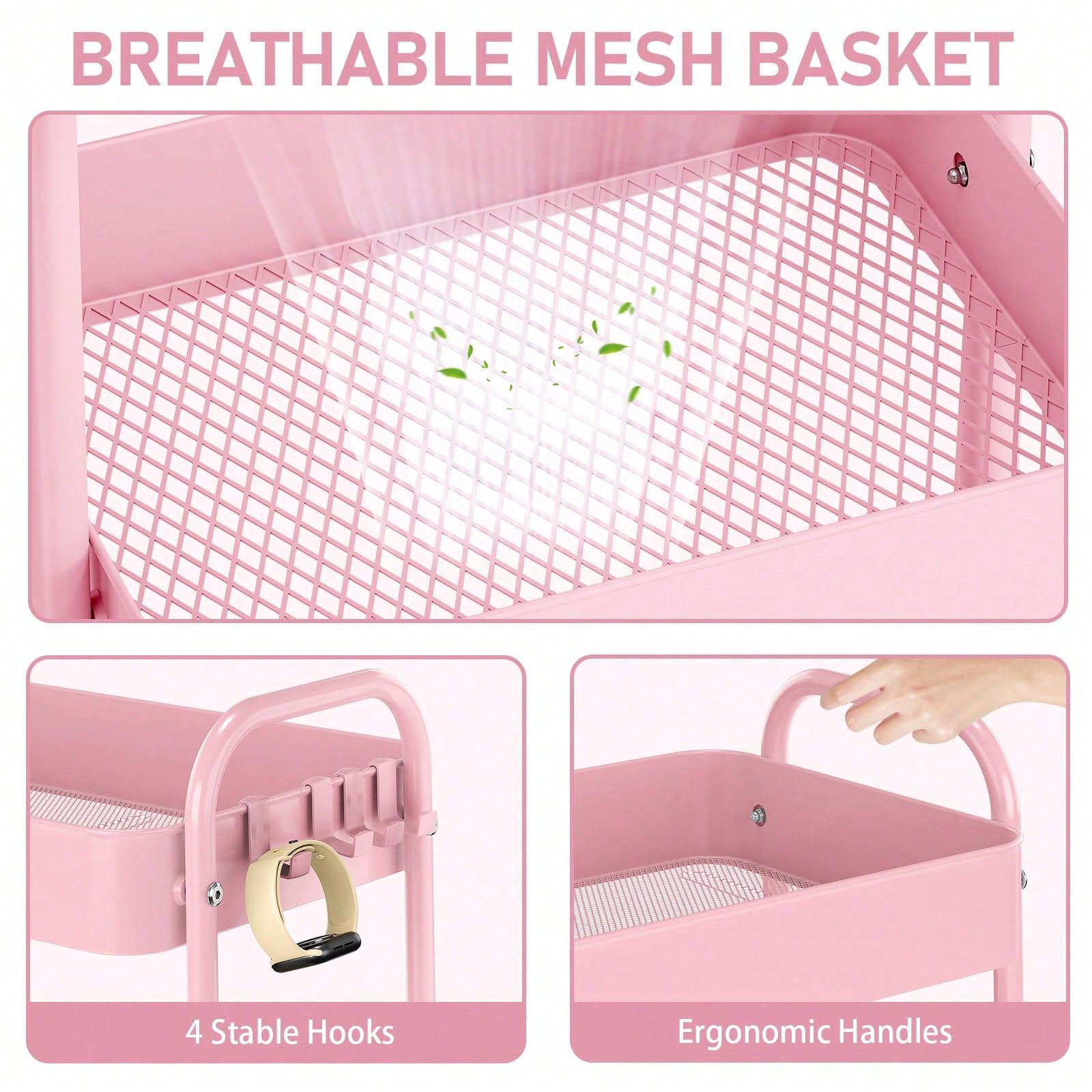 Troli Logam 3 Tingkat Beroda W - Baby Nursery Trolley ulasan dan harga