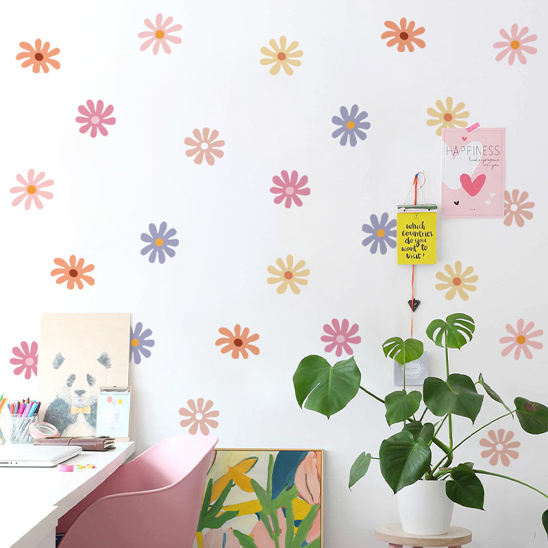 Daisy bunga stiker dinding ana - Baby Nursery Peel And Stick Wallpaper ulasan dan harga