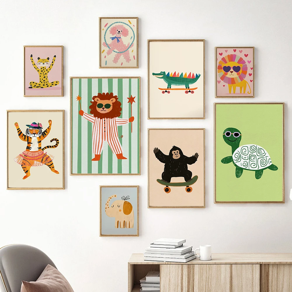 Tanpa Bingkai) Poster Kanvas M - Baby Nursery Frames ulasan dan harga