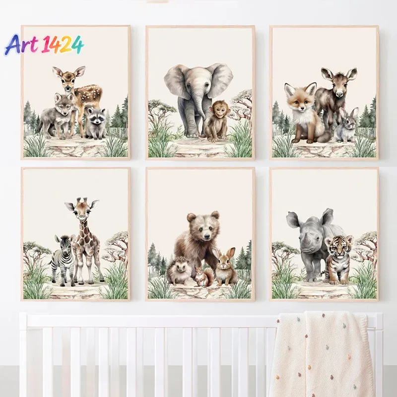 1 buah (tanpa bingkai) Lukisan - Baby Nursery Frames ulasan dan harga