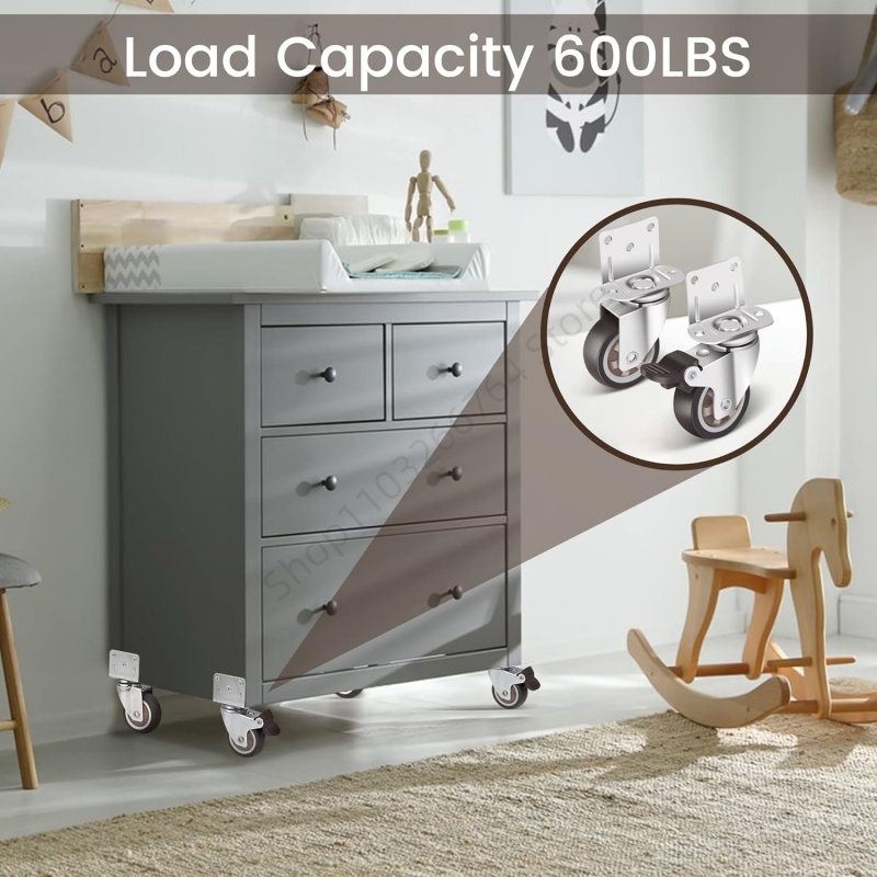 4 Buah Kastor Furnitur Tugas B - Baby Nursery Trolley ulasan dan harga