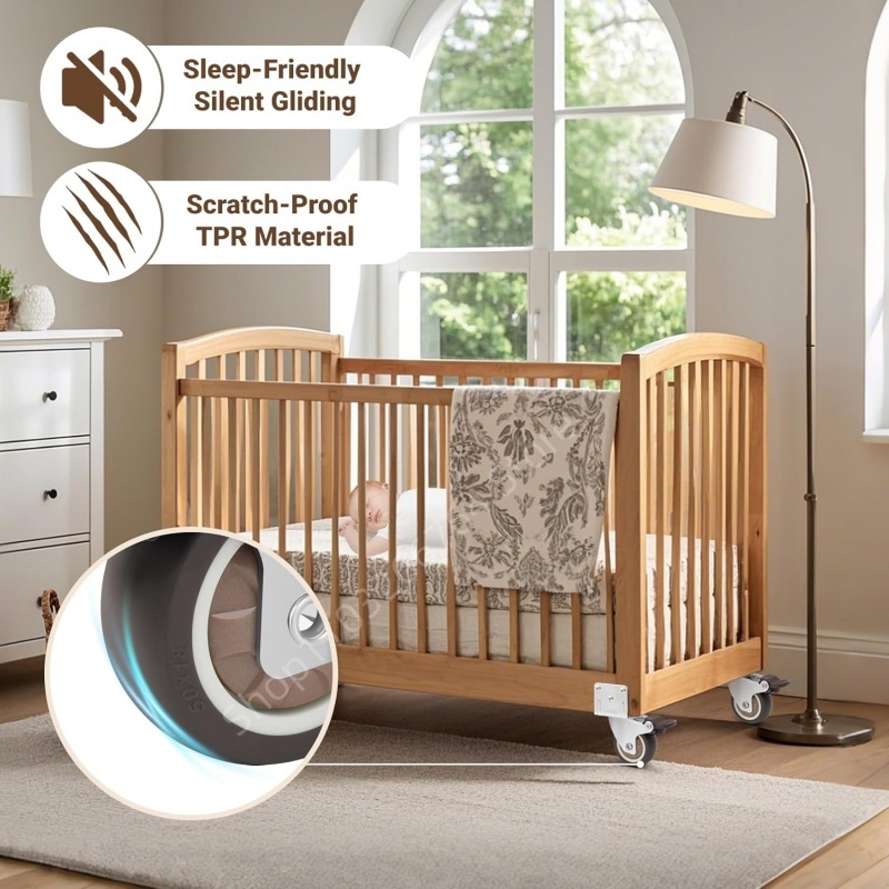 4 Buah Kastor Furnitur Tugas B - Baby Nursery Trolley ulasan dan harga