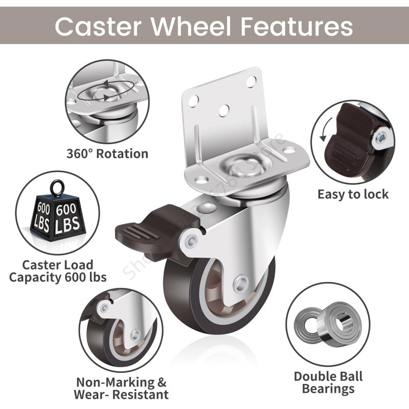4 Buah Kastor Furnitur Tugas B - Baby Nursery Trolley ulasan dan harga
