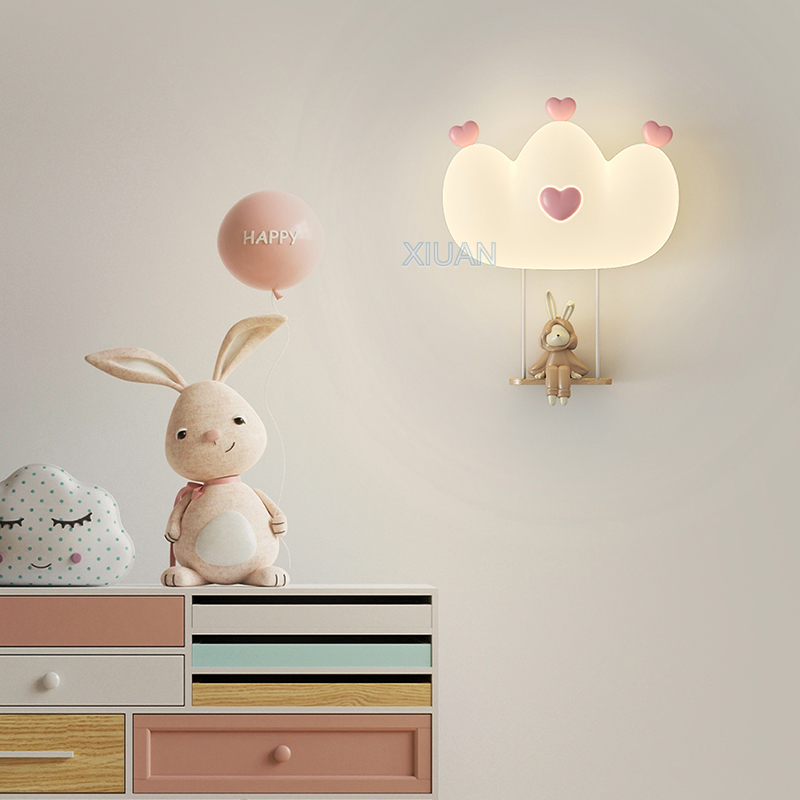 Lampu Dinding mahkota merah mu - Baby Nursery Wall Lights ulasan dan harga