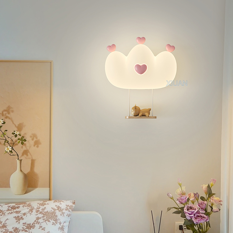 Lampu Dinding mahkota merah mu - Baby Nursery Wall Lights ulasan dan harga