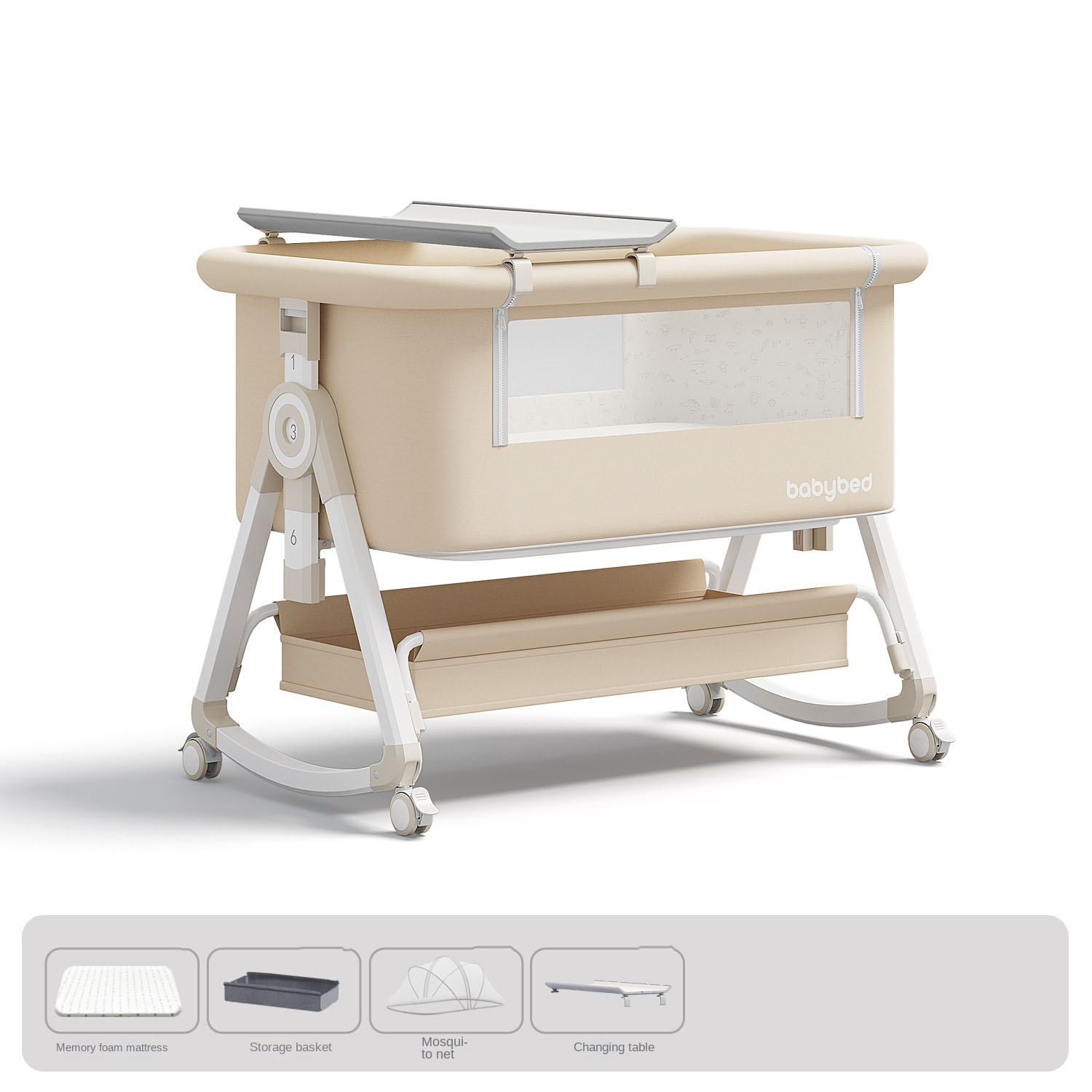 Tempat Tidur Bayi, Portabel da - Baby Nursery Trolley ulasan dan harga