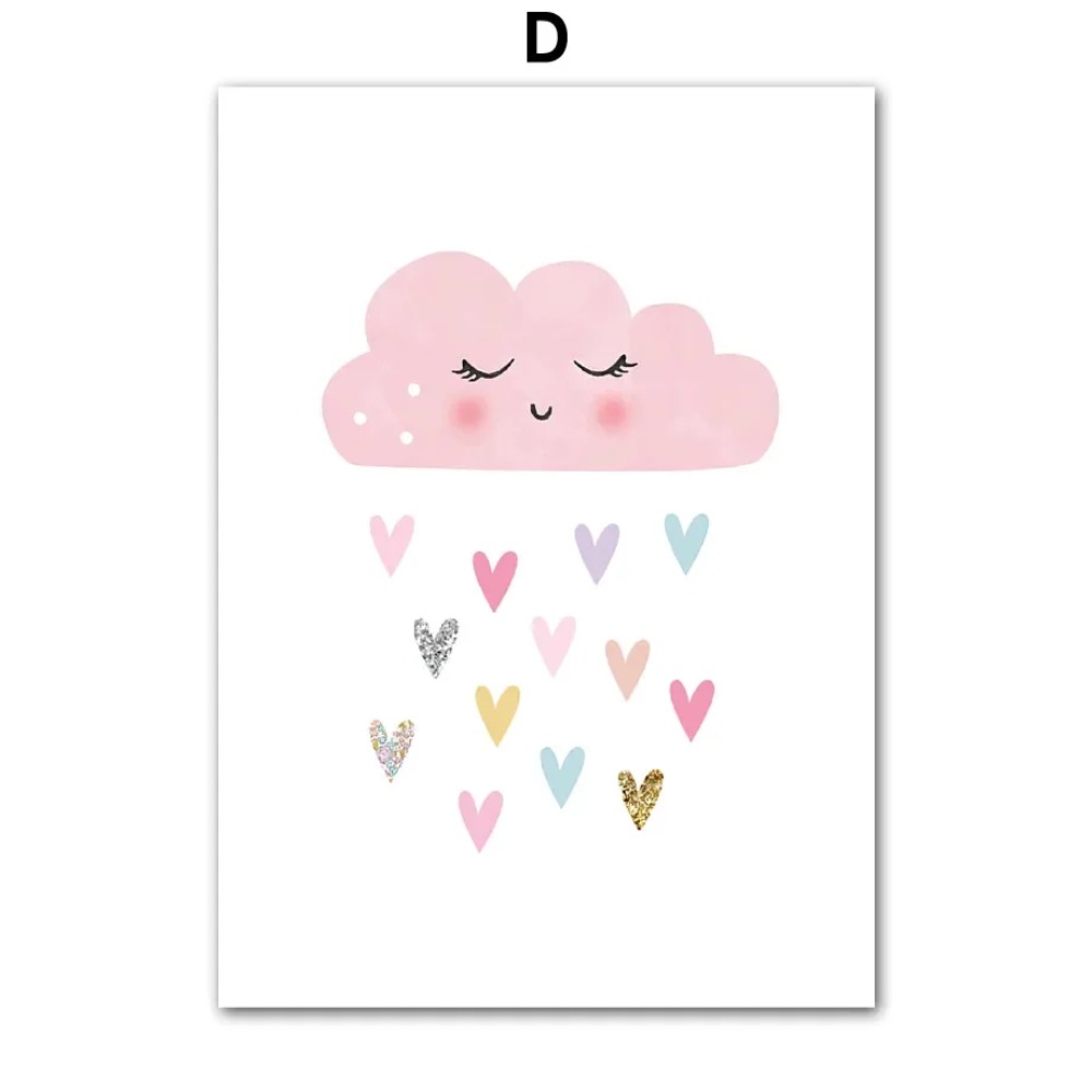 Poster Lukisan Kanvas Seni Din - Baby Nursery Decor Girl ulasan dan harga
