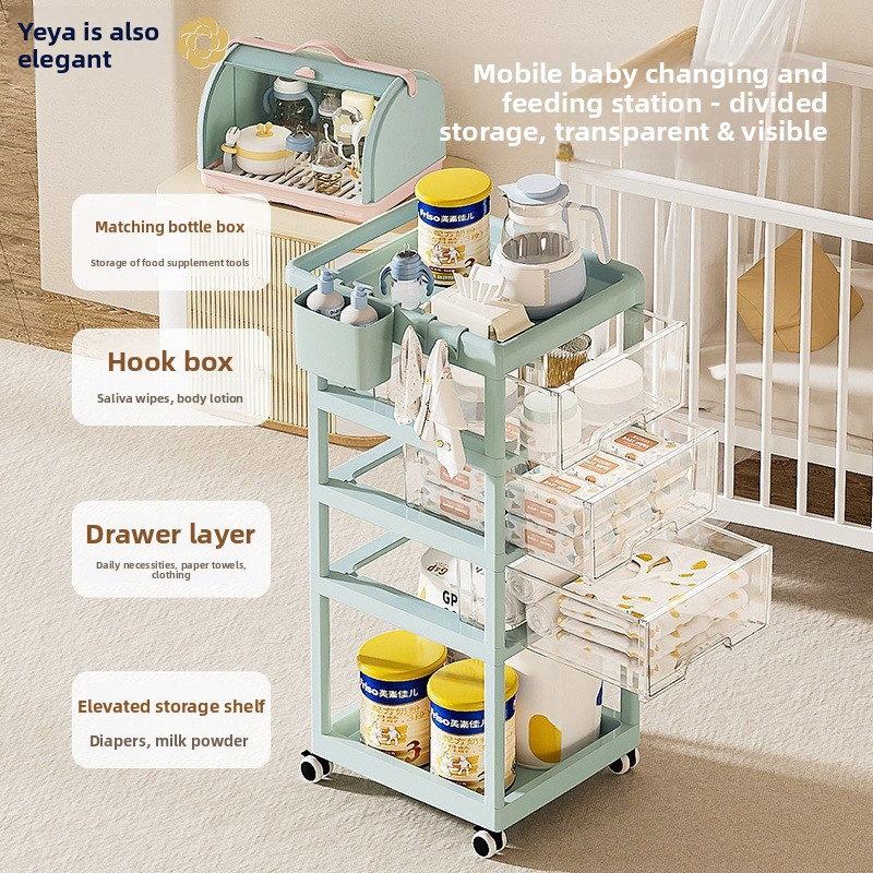 Troli Penyimpanan Bayi yang Da - Baby Nursery Trolley ulasan dan harga