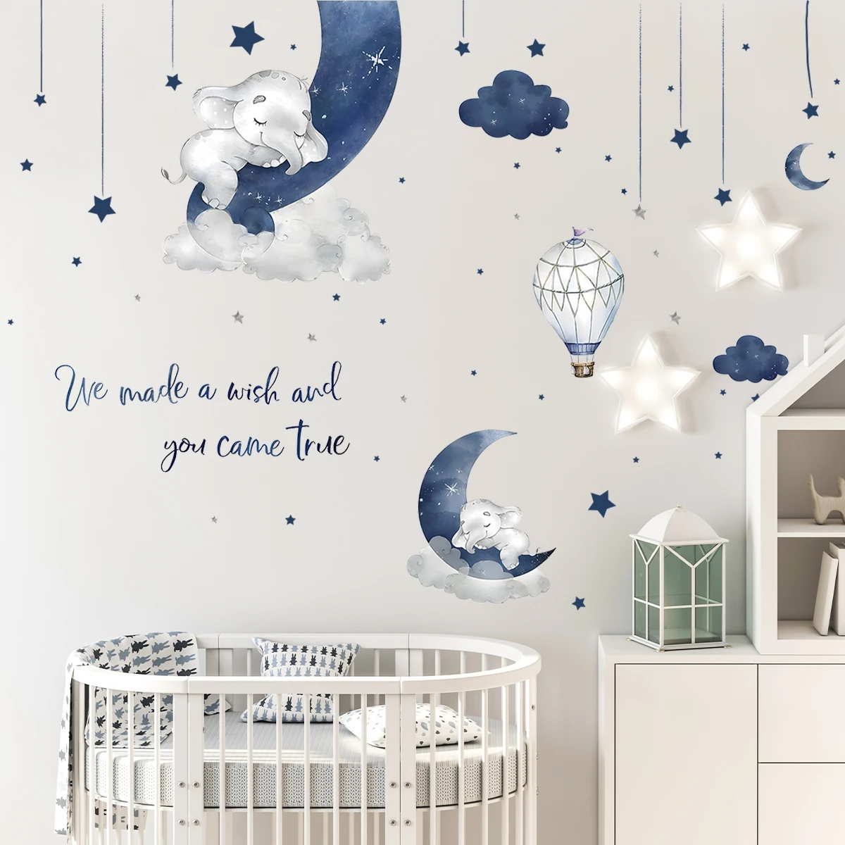 Stiker dinding gajah hewan kar - Baby Girl Nursery Quotes ulasan dan harga