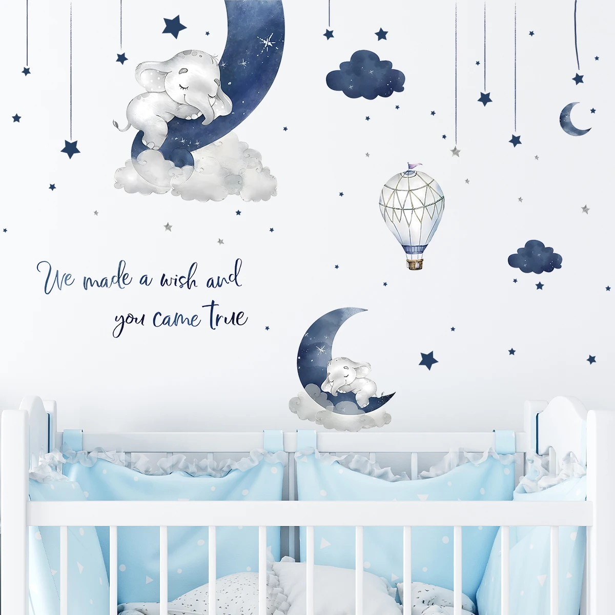 Stiker dinding gajah hewan kar - Baby Girl Nursery Quotes ulasan dan harga