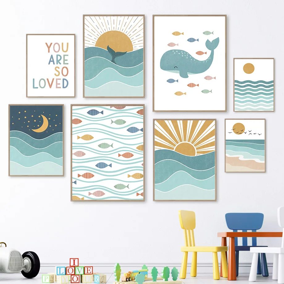 1 Buah Poster Lukisan Kanvas S - Baby Girl Nursery Quotes ulasan dan harga