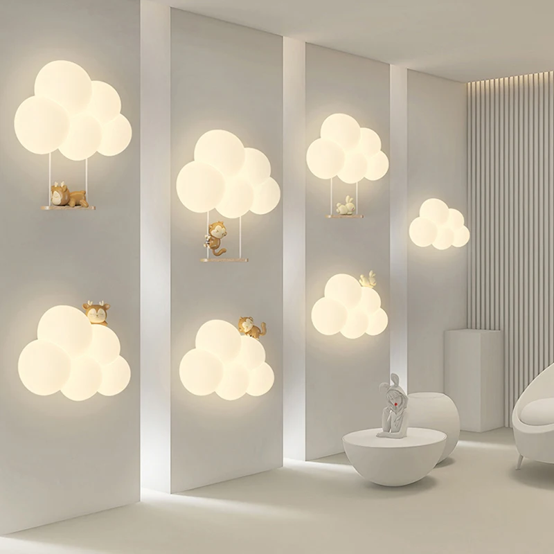 Lampu Dinding Awan Samping Tem - Baby Nursery Wall Lights ulasan dan harga