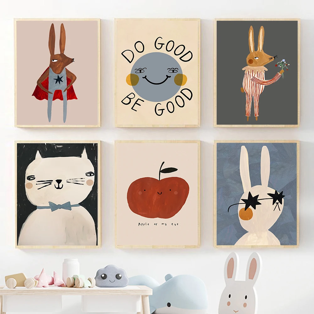 (Tanpa bingkai) Lukisan Kanvas - Baby Nursery Frames ulasan dan harga