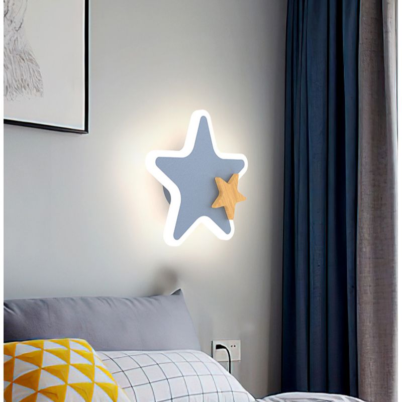 Kartun LED lampu dinding roket - Baby Nursery Wall Lights ulasan dan harga