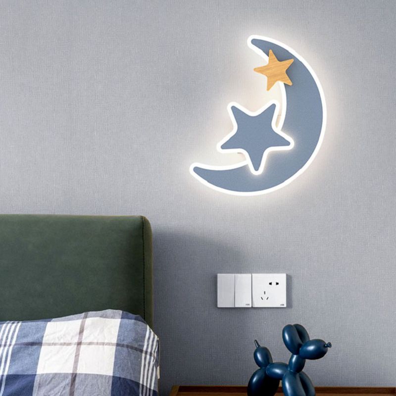 Kartun LED lampu dinding roket - Baby Nursery Wall Lights ulasan dan harga